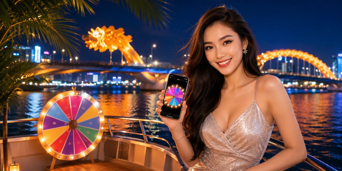 Cô gái tại Đà Nẵng vui mừng khi trúng thưởng qua chương trình lucky draw trực tuyến